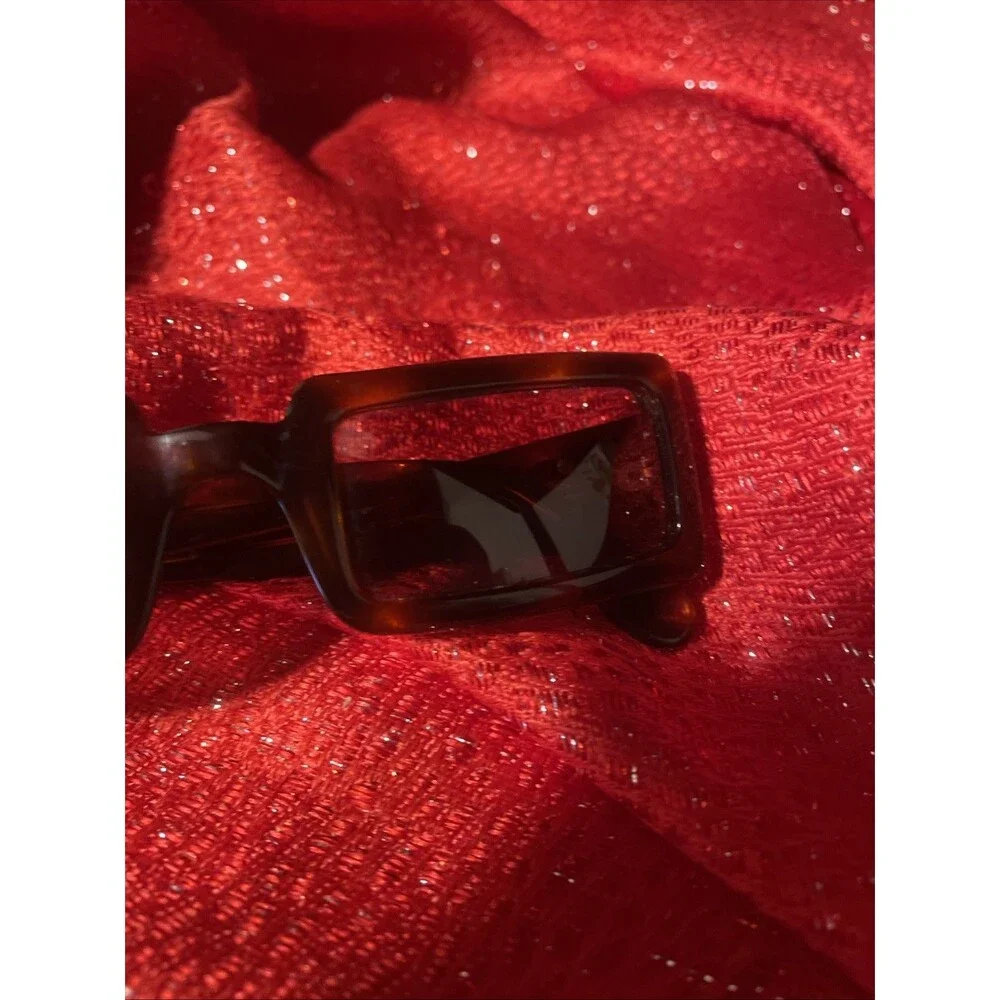 Vintage Chanel 0018 80 Tortoise Shell Sunglasses Oversized Gold CC Made In Italy